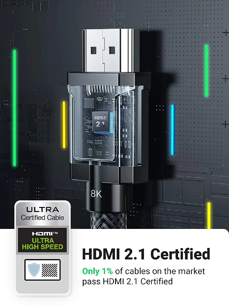 Cáp HDMI 2.1 Ugreen 8K Ultra HD đạt chứng nhận HDMI 2.1