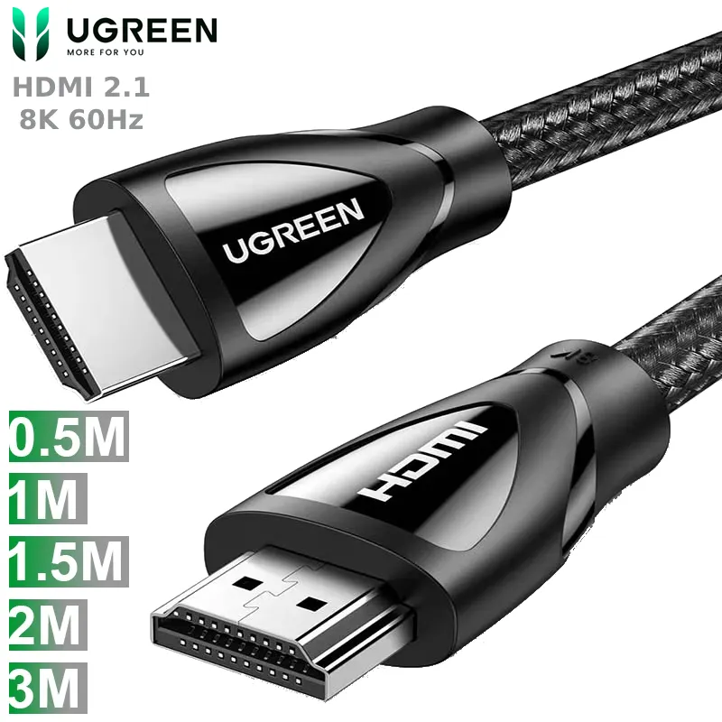 Cáp HDMI Ugreen 2.1 8K 60Hz 0.5m 1m 1.5m 2m 3m