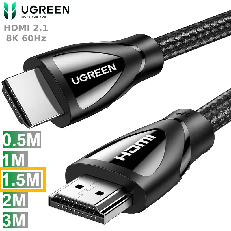 Cáp HDMI Ugreen 2.1 8K 60Hz 1.5m cao cấp