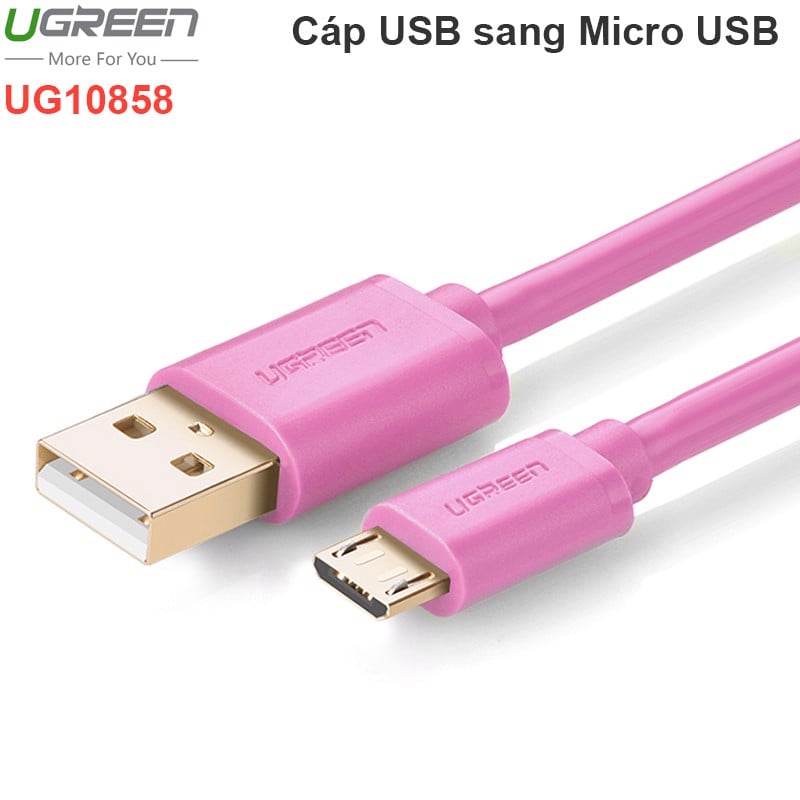 Cáp sạc Điện thoại Smartphone máy tính bảng USB AM sang Micro USB 1 mét Ugreen 10858