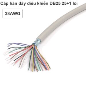 Cáp hàn dây tín hiệu điều khiển RS232 DB25 lõi đồng mạ thiếc 28AWG