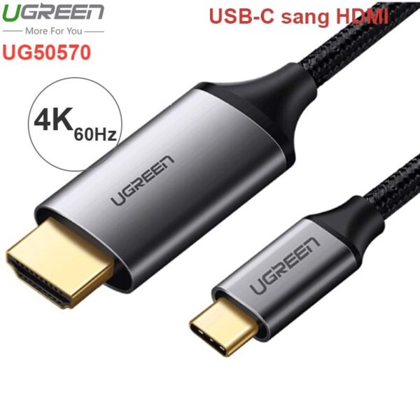 Cáp USB-C ra HDMI 4K60Hz 1.5 mét Ugreen 50570