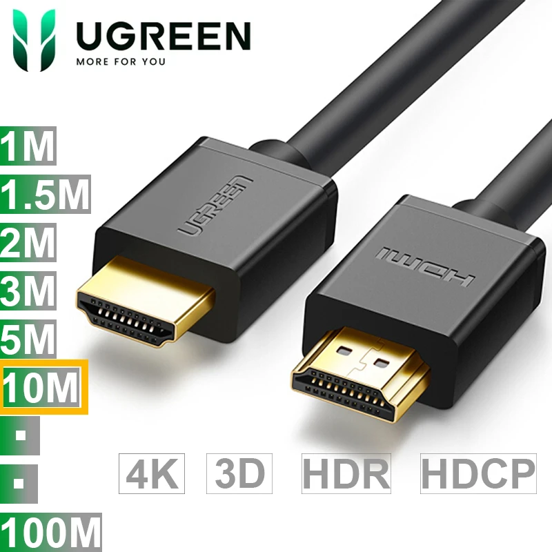 Cáp HDMI 1.4 Ugreen full Hd 1080P 4k 2k 30hz dài 10m