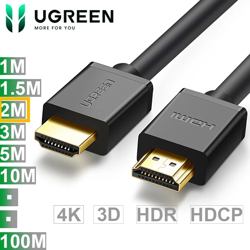 Cáp HDMI 1.4 Ugreen full Hd 1080P 4k 2k 30hz dài 2