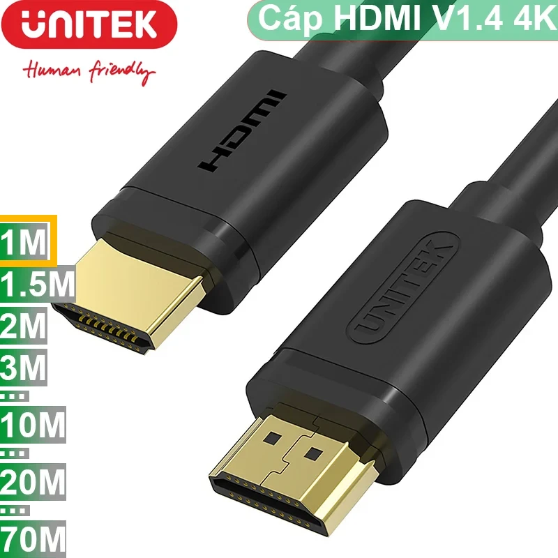 Cáp HDMI 1.4 Unitek dài 1m
