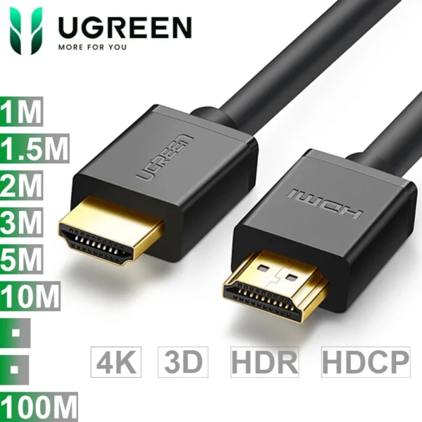 Cáp HDMI Ugreen full HD 1080P 4k 2k dài 1m đến 100m