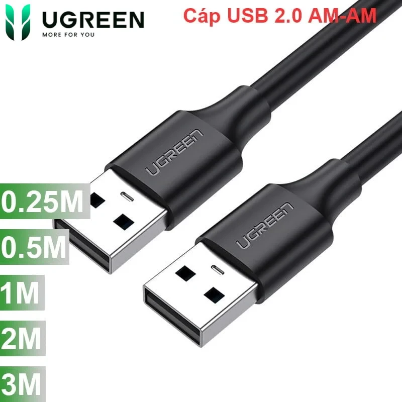 Cáp USB 2.0 2 đầu đực Ugreen 10307