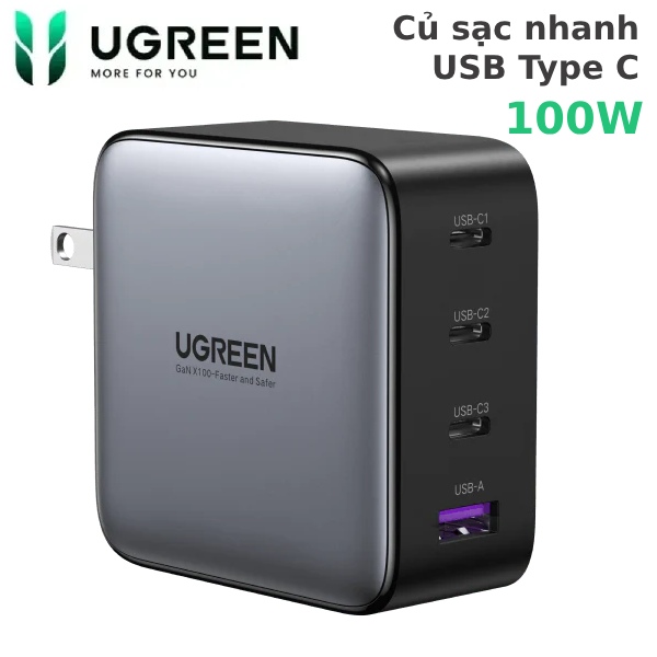 Cu sac nhanh USB Type C 100W GaN Ugreen CD226-40737
