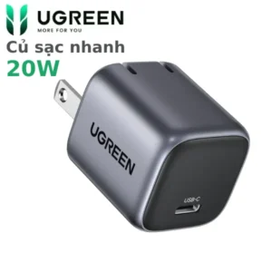Củ sạc nhanh USB Type C 20W Ugreen CD318-90902 cho thiết bị di động