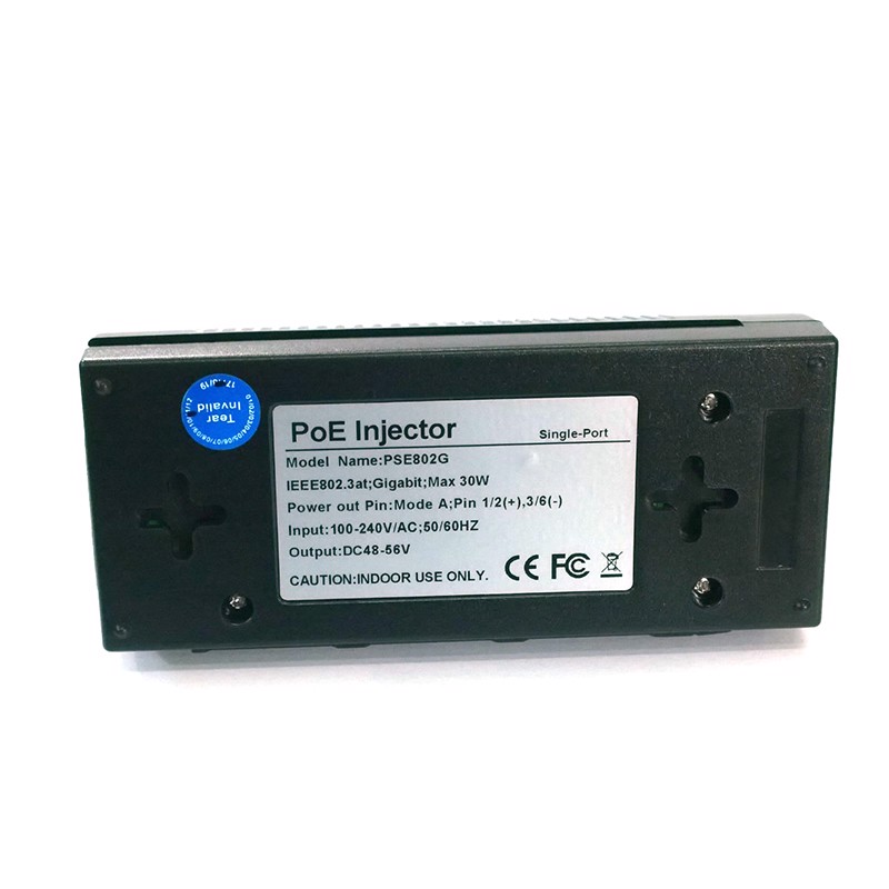 Adapter POE 48-56V/30W 2 Port tốc độ Gigabit KMETech PSE802G