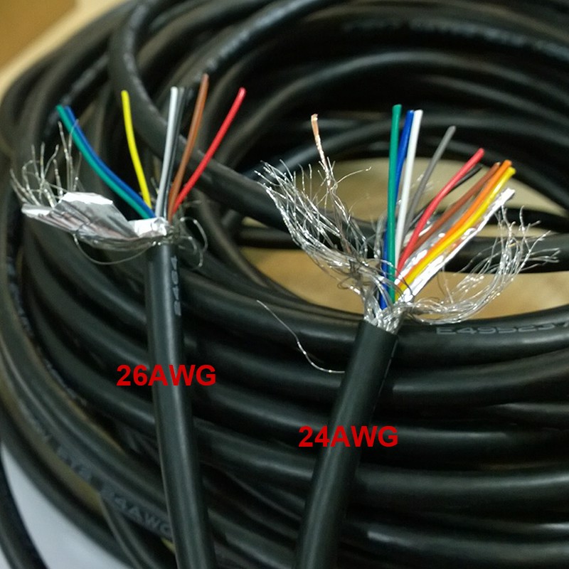 Cáp hàn dây tín hiệu điều khiển RS232 DB9 lõi đồng mạ thiếc 24AWG