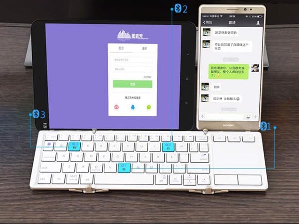 Bàn Phím Bluetooth Cho Điện Thoại, Máy Tính Bảng, Iphone, Ipad