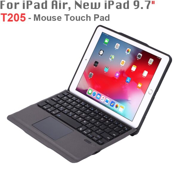 Bàn phím không dây bluetooth touchpad kèm bao da cho iPad 9.7 BOW T205