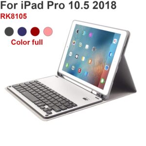 Bàn phím không dây bluetooth bao da cho iPad Pro 10.5 2018 RK8105