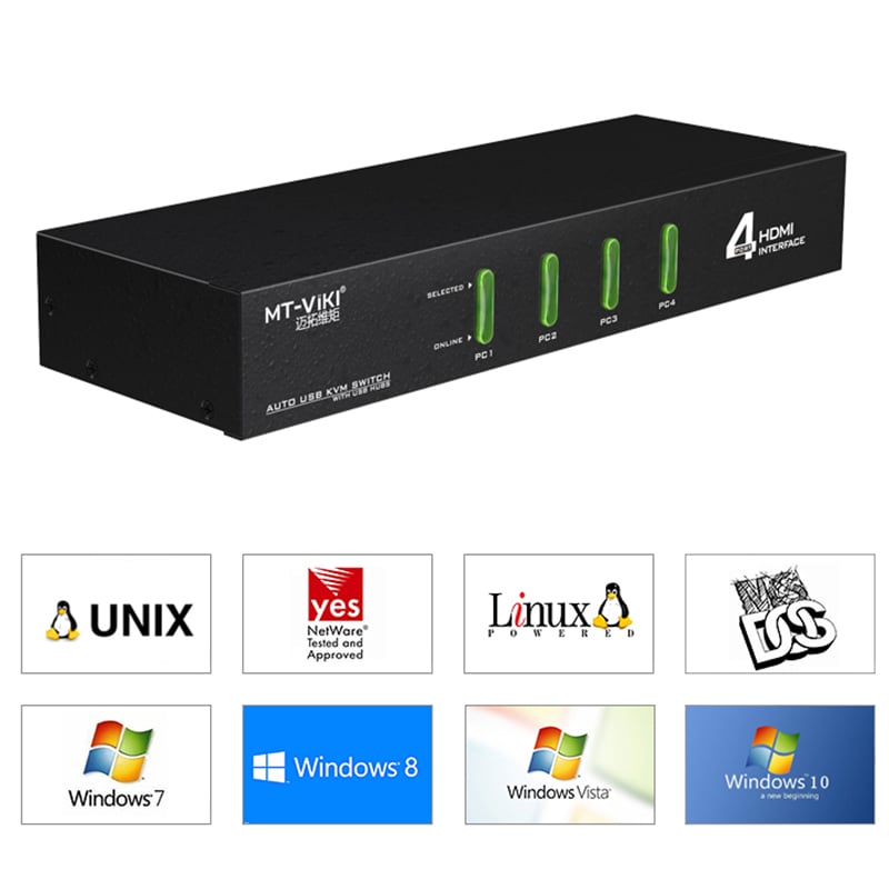switch hdmi 4 port kvm hdmi mt-viki MT-0401HK