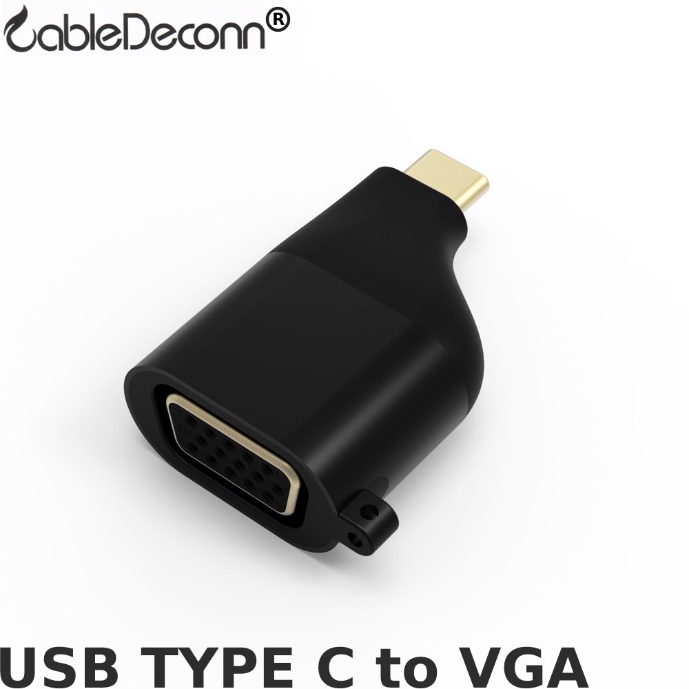 Đầu giắc chuyển đổi USB TYPE C to VGA HDMI Displayport Thunderbolt CableDeconn