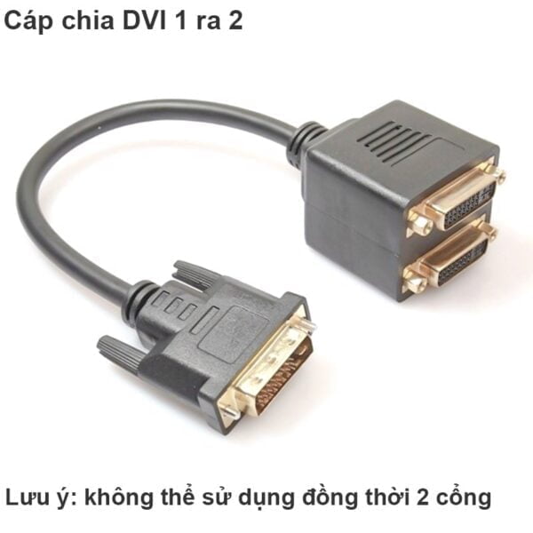 Cáp chia DVI-I Male to 2 x DVI-I Female, Cáp DVI phụ kiện điện tử
