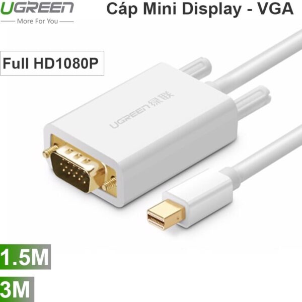 Cap chuyen mini Displayport sang VGA Ugreen