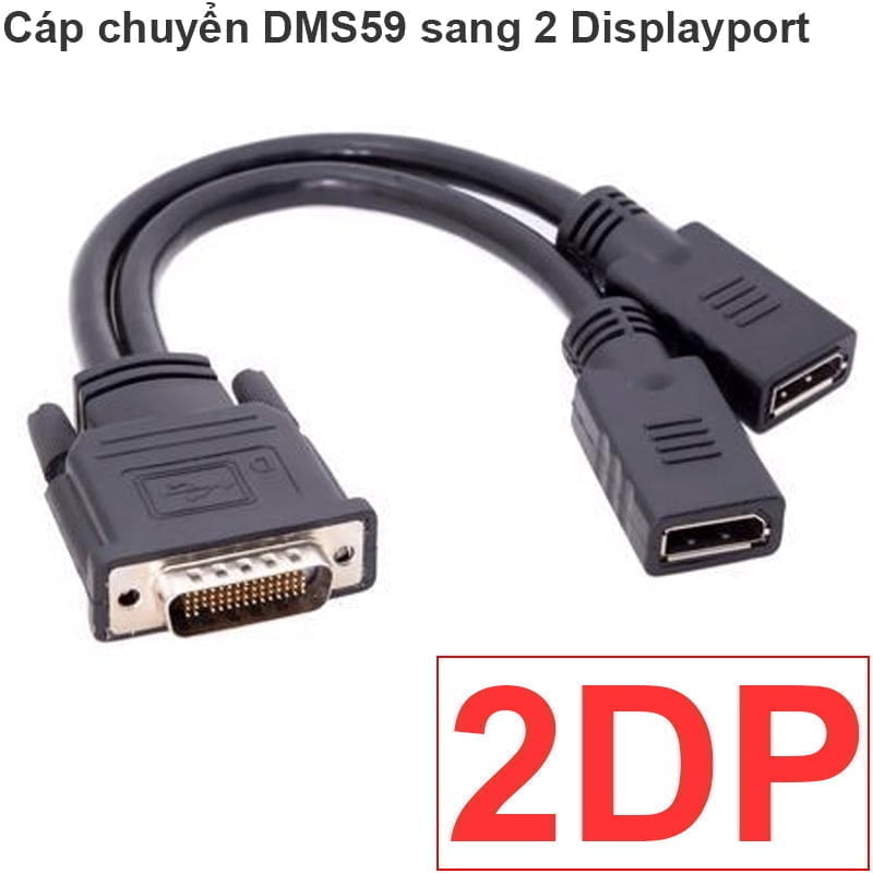 Cáp chuyển đổi DMS 59 (DVI59) sang 2 VGA