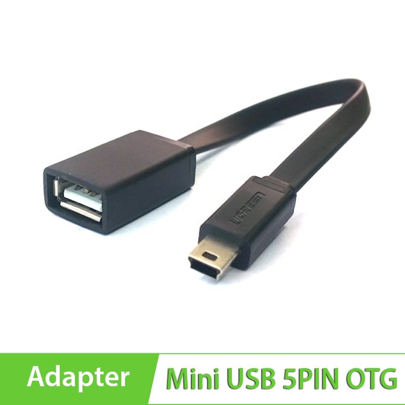 Cáp Mini USB OTG dùng chuyển tín hiệu USB flash trên xe hơi TAB Smartphone UGREEN 40703