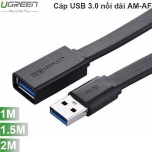 Cáp nối dài USB 3.0 AM-AF dây dẹt 1M 1.5M 2M UGREEN