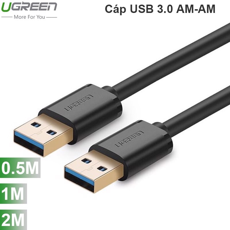 Cáp USB 3.0 2 đầu đực AM-AM 0.5M 1M 2M UGREEN