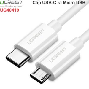 Cáp USB Type C ra Micro USB 1.5 mét UGREEN 40419
