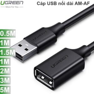 Cáp nối dài USB 2.0 AM-AF UGREEN 24K 0.5M 1M 2M 3M  5M