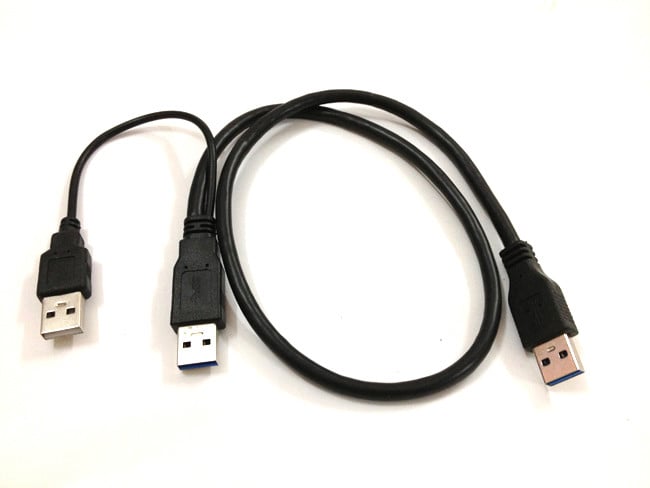 Cáp chữ Y USB 3.0 to USB 0.6m cho HDD box, HDD Docking