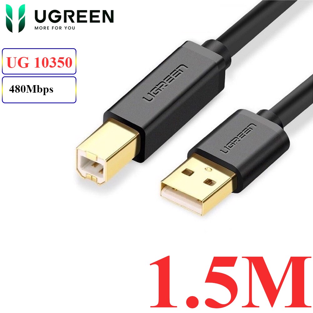 Cáp USB AM-BM dùng cho Máy in Máy scan Máy Photo 1M 1.5M 2M 3M 5M Ugreen
