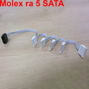 Cáp nguồn Molex IDE 4 pin ra 5 SATA - Cáp chia nguồn SATA 1 đầu 4 pin ATA sang 5 SATA 60Cm