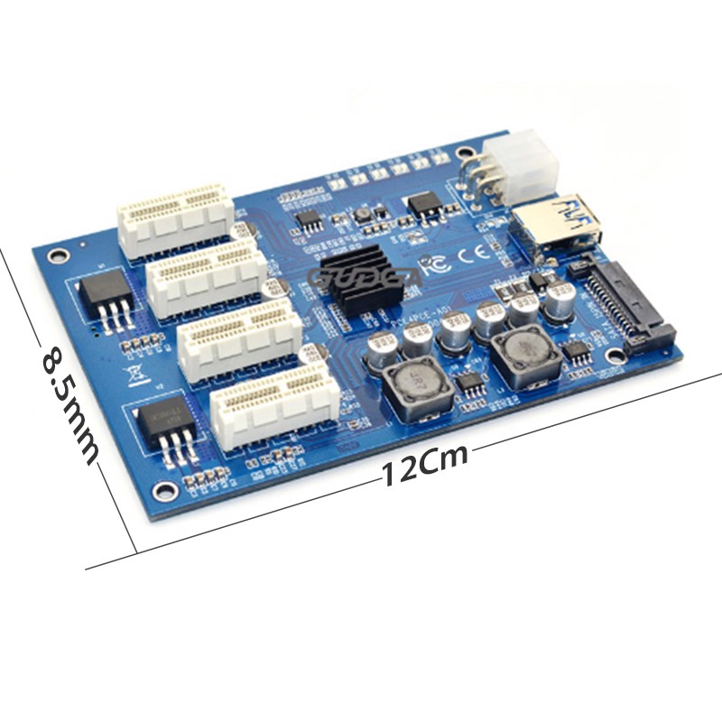 Card chuyển đổi PCI-E 1x ra 4 PCI-E 1X, Card chuyển đổi phụ kiện điện tử