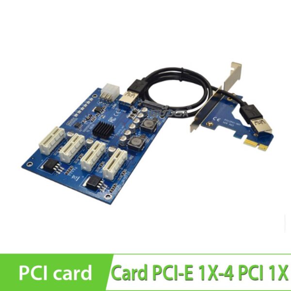 Card chuyển đổi PCI-E 1x ra 4 PCI-E 1X, Card chuyển đổi phụ kiện điện tử