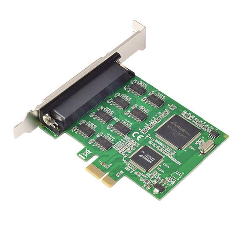 Card PCI-E 1x mở rộng ra 8 cổng RS232 DB9 Syba FG-EMT09A