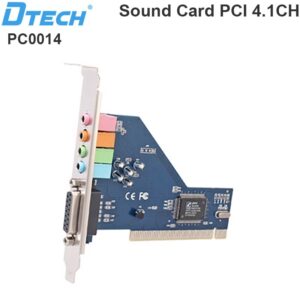Cạc sound 4.1 lắp máy tính để bàn cắm khe PCI chính hãng DTECH
