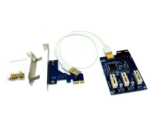 Card chuyển đổi PCI-E 1x ra 3 PCI-E 1X - Phụ kiện điện tử Việt Nam
