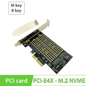 Card chuyển SSD M.2 NGFF NVMe ra PCI-E4X SSU-EM2-5003 - Hỗ trợ B, M, B&M key