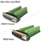 Đầu Bấm Cáp Com Db25 Male - Female