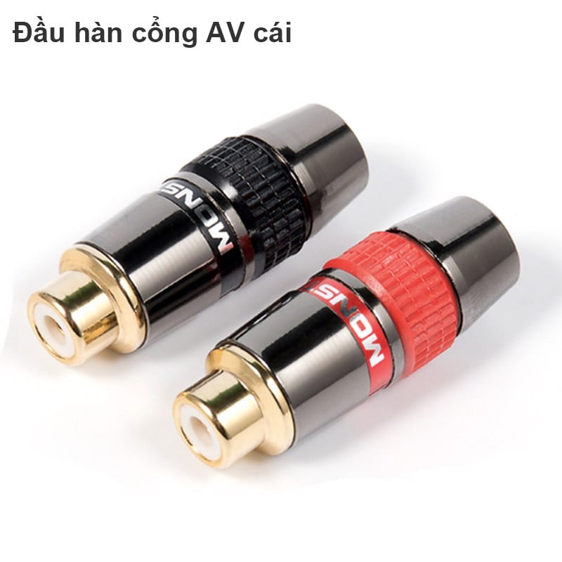 Đầu hàn AV/RCA cổng cái Monster (1 chiếc)