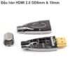 Đầu hàn HDMI 1.4/2.0+ vỏ ốp kim loại 8mm và 10mm
