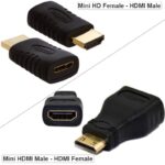 Đầu Đổi Hdmi Đực Ra Mini Hdmi Cái &Amp; Mini Hdmi Đực Sang Hdmi Cái