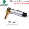 Đầu hàn giắc cắm audio 3.5mm stereo 3 nấc 5mm bẻ góc Gorizon GZ3502L3-GC/R