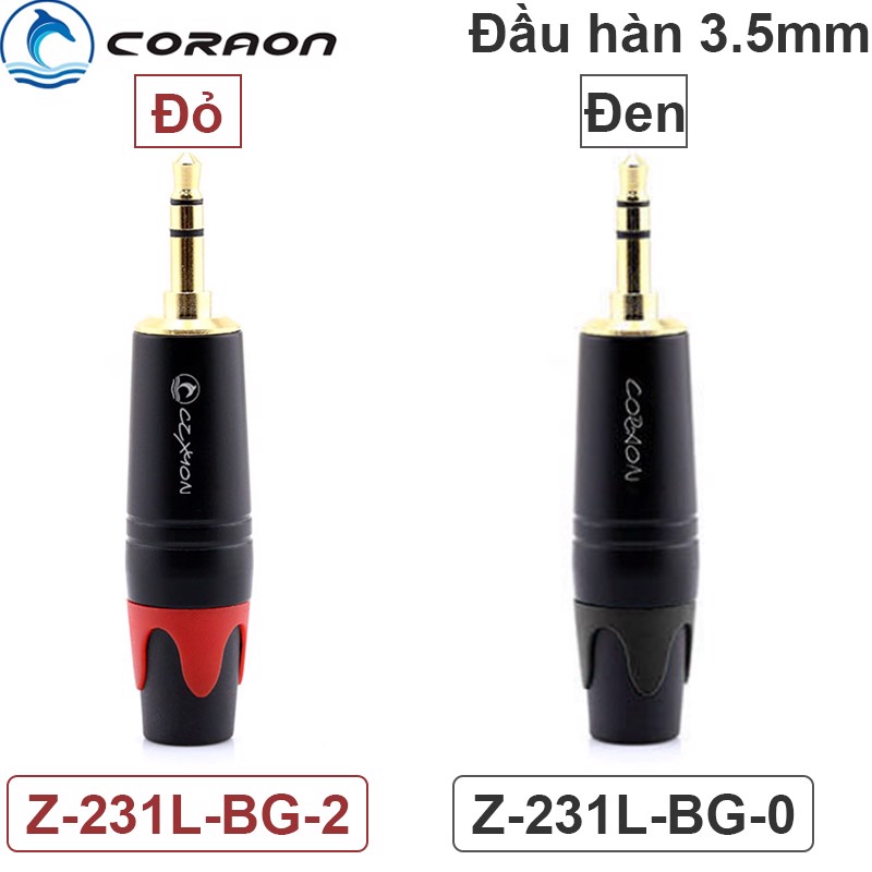 Đầu hàn giắc cắm âm thanh 3.5mm mạ vàng Coraon Z-231L (1 chiếc)