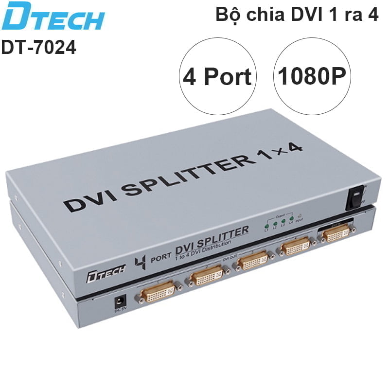 bo chia dvi 1 ra 4 dtech dt-7024