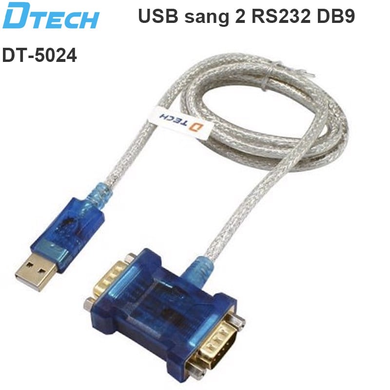 Dây USB to 2 RS232 (USB to 2 com) DTECH - DT-5024