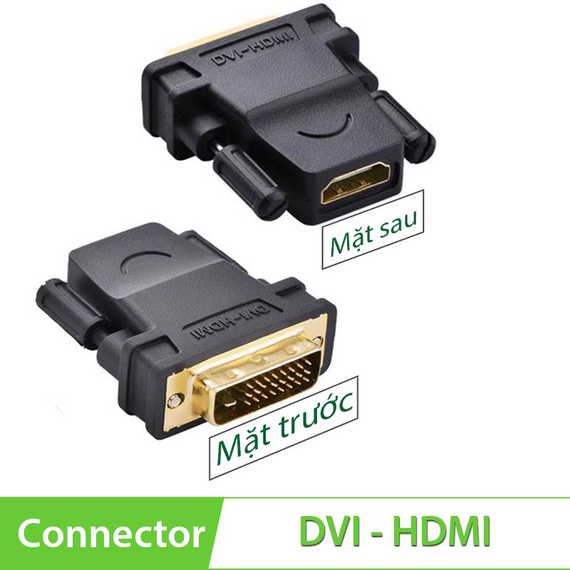 Đầu chuyển đổi DVI-D Male to HDMI Female Ugreen 20124