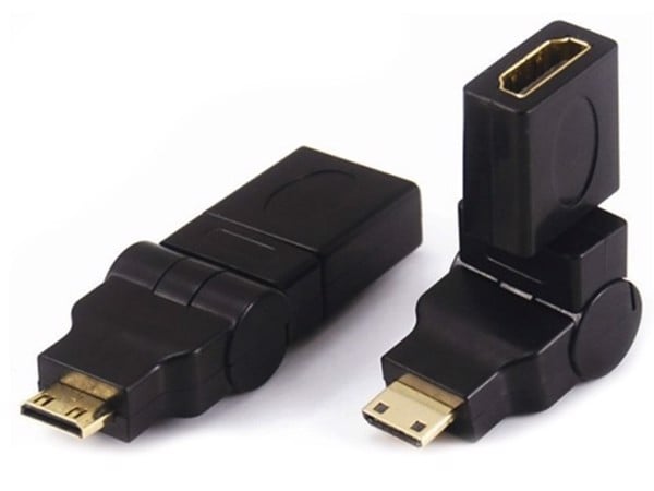 Đầu chuyển đổi Mini HDMI sang HDMI Female bẻ góc 360 độ - Phụ Kiện Điện Tử Việt Nam