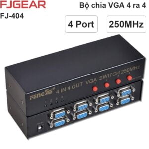 Bộ chia màn hình VGA 4 ra 4 250Mhz FJGEAR FJ-404