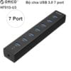 Bộ chia USB 3.0 7 port ORICO H7013-U3 có cấp nguồn ngoài 5V