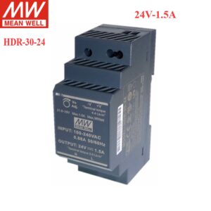 Nguồn DIN công nghiệp 30W 24V 1.5A Meanwell HDR-30-24